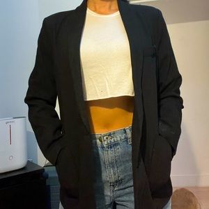 Zara oversized blazer - black - size large